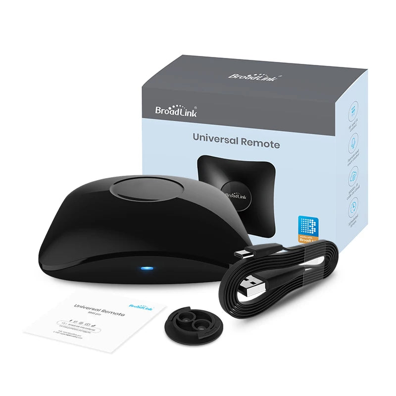Smart Home Hub ALL IN ONE BroadLink RM4 Universal Remote works with Alexa, Google Home, Siri, IFTTT