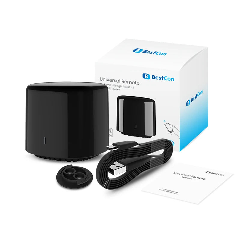 Smart Home Hub ALL IN ONE BroadLink RM4 Universal Remote works with Alexa, Google Home, Siri, IFTTT