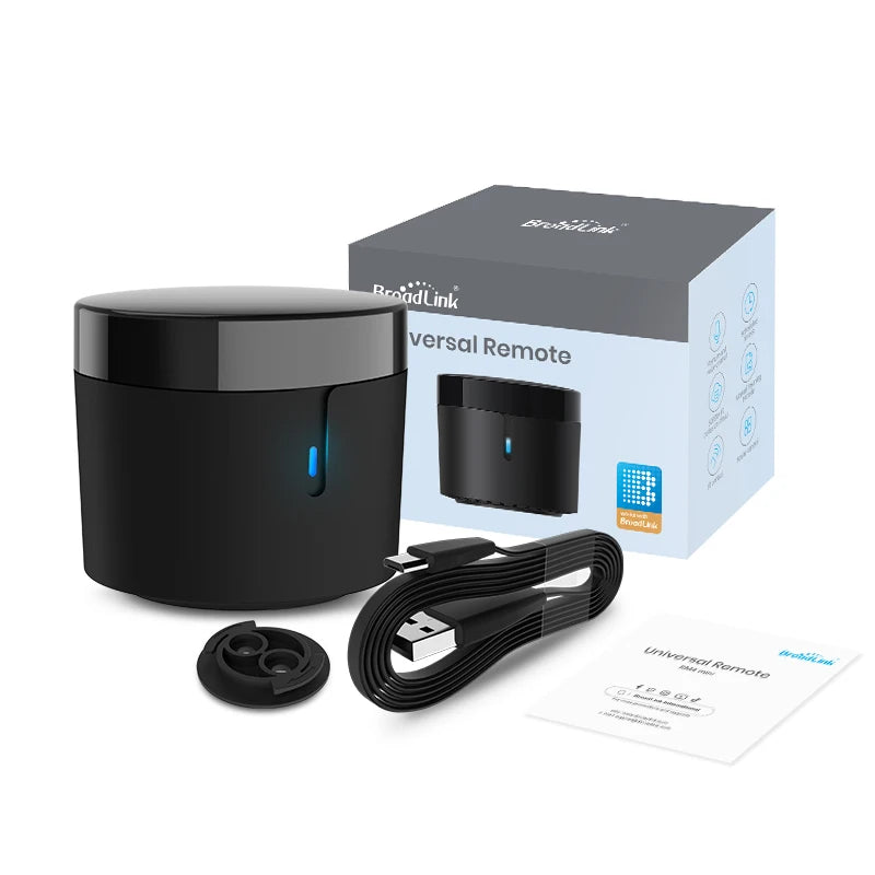Smart Home Hub ALL IN ONE BroadLink RM4 Universal Remote works with Alexa, Google Home, Siri, IFTTT