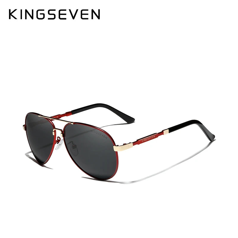 KINGSEVEN NEW Fashion Men's Aluminum Sunglasses Polarized Fishing Driving Sun glasses Brand Men UV400 Photochromism Lens Male