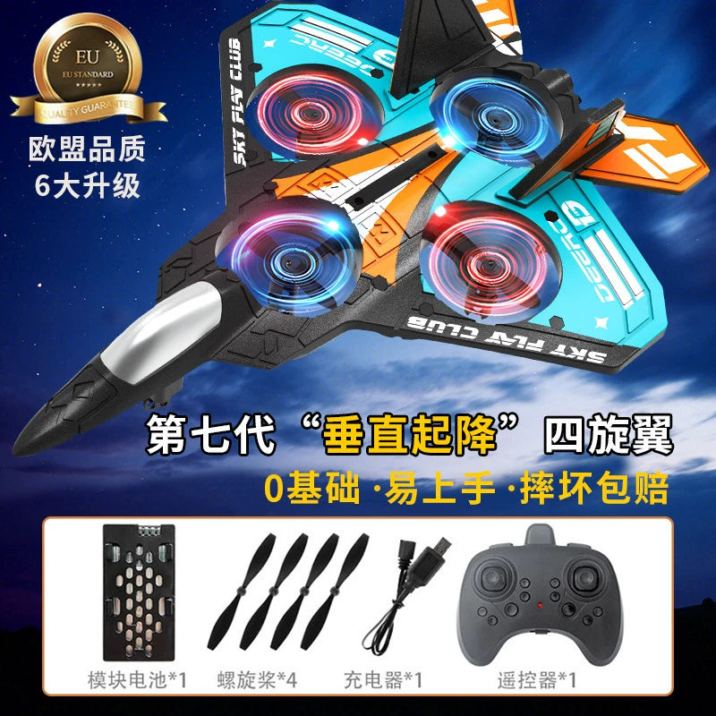 Kids Remote Control Aircraft Fighter Glider Foam Drone for Aerial Photography Elementary School Student Small Boy Toy Model Aircraft