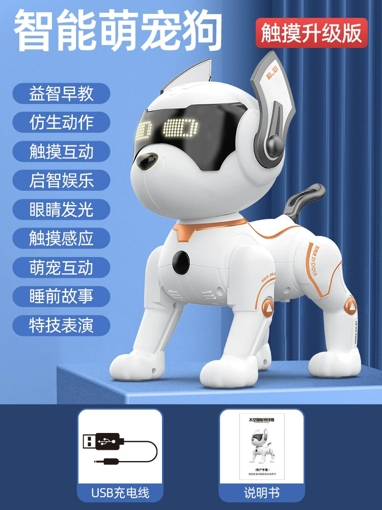 Boy's Remote Control Walking Pet Intelligence Robot Dog