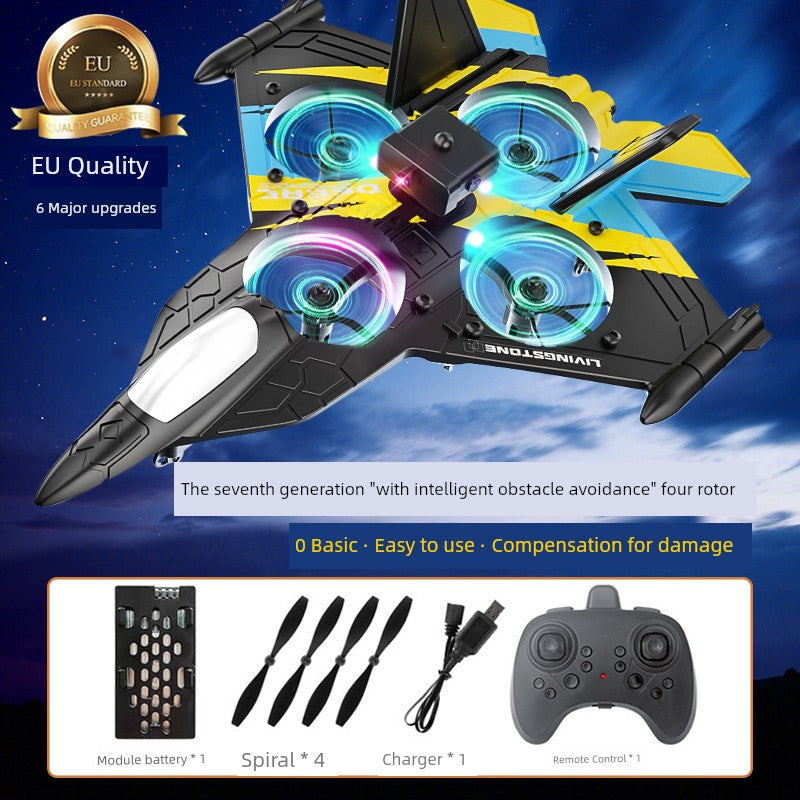 Kids Remote Control Aircraft Fighter Glider Foam Drone for Aerial Photography Elementary School Student Small Boy Toy Model Aircraft