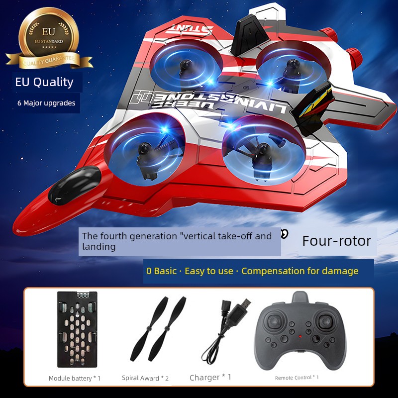 Kids Remote Control Aircraft Fighter Glider Foam Drone for Aerial Photography Elementary School Student Small Boy Toy Model Aircraft