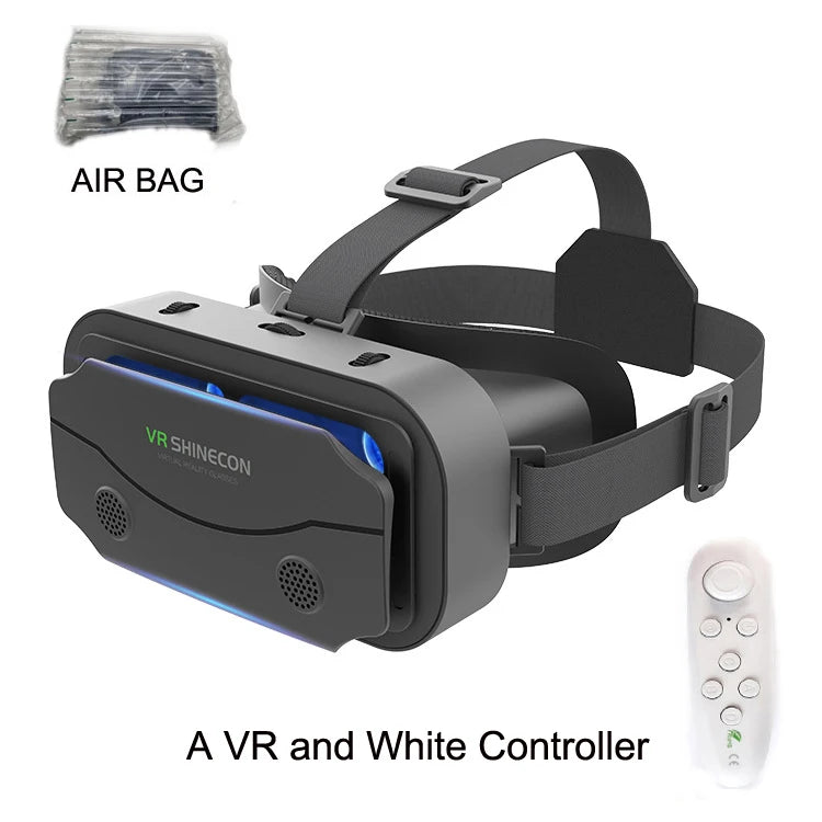 SHINECON 3D Helmet VR Glasses 3D Glasses Virtual Reality Glasses VR Headset For Google cardboard 5-7' Mobile with original box
