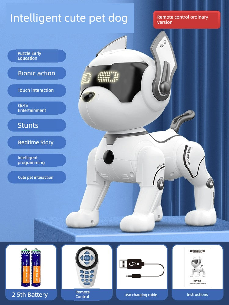 Boy's Remote Control Walking Pet Intelligence Robot Dog