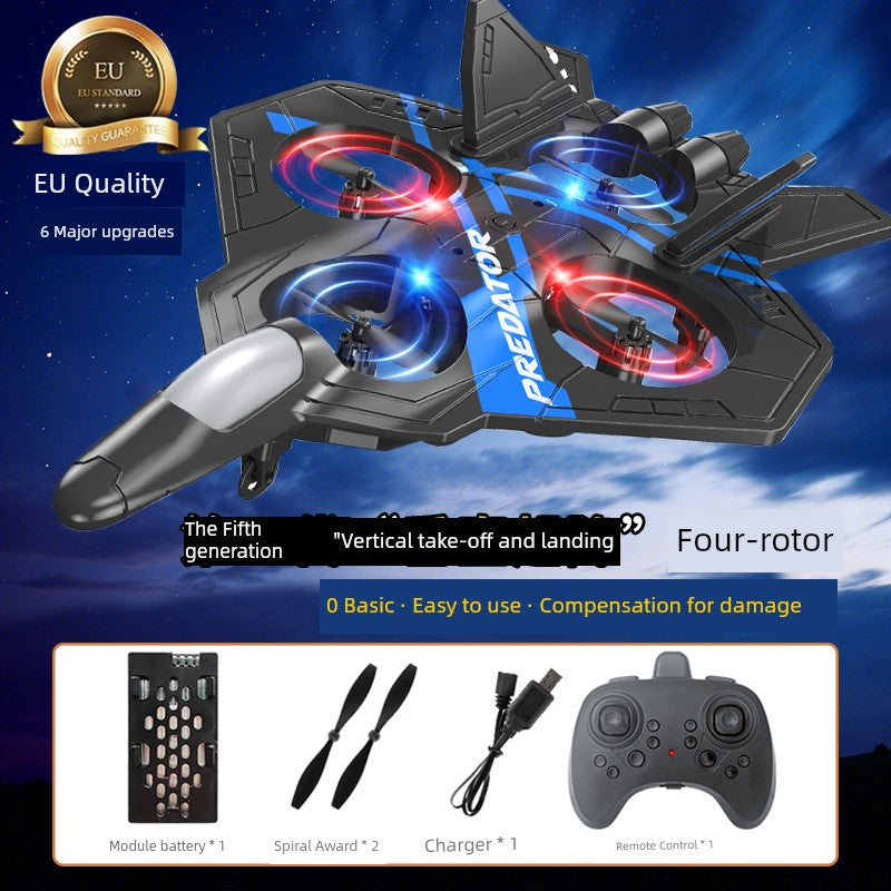 Kids Remote Control Aircraft Fighter Glider Foam Drone for Aerial Photography Elementary School Student Small Boy Toy Model Aircraft