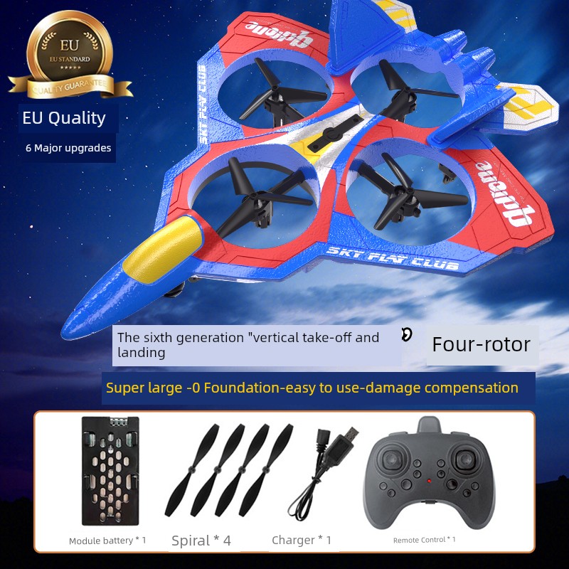 Kids Remote Control Aircraft Fighter Glider Foam Drone for Aerial Photography Elementary School Student Small Boy Toy Model Aircraft