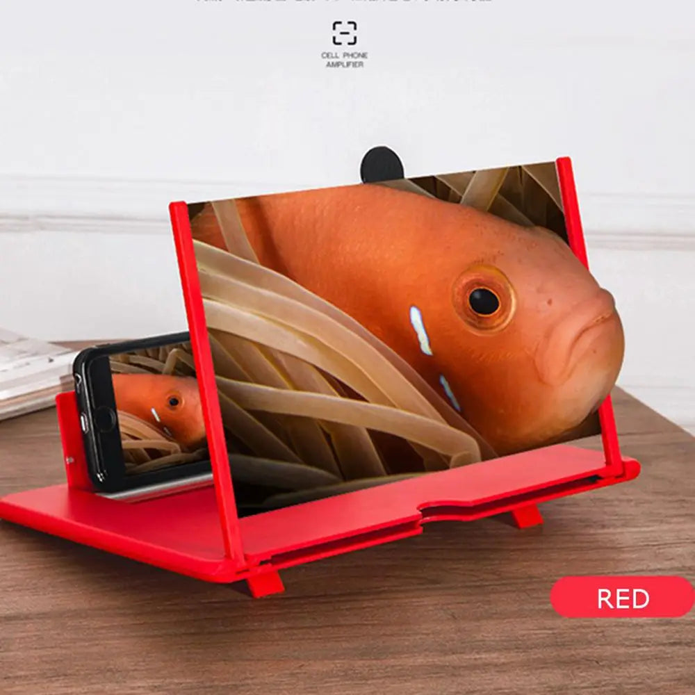 Protection 3D HD 12inch Movie Enlarger Screen Magnifier Projection Mobile Phone Screen Amplifier Stand Bracket