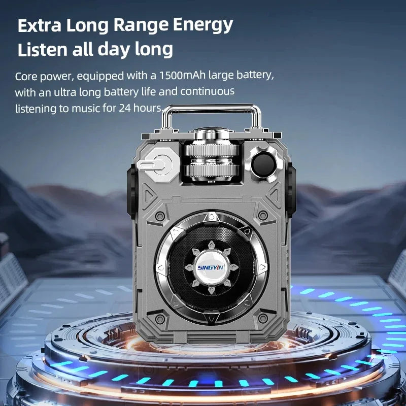 Mini Portable Bluetooth Speaker Mechanical Style Audio TF Card Insertion High Volume Music Player HIFI Stereo Wireless Subwoofer