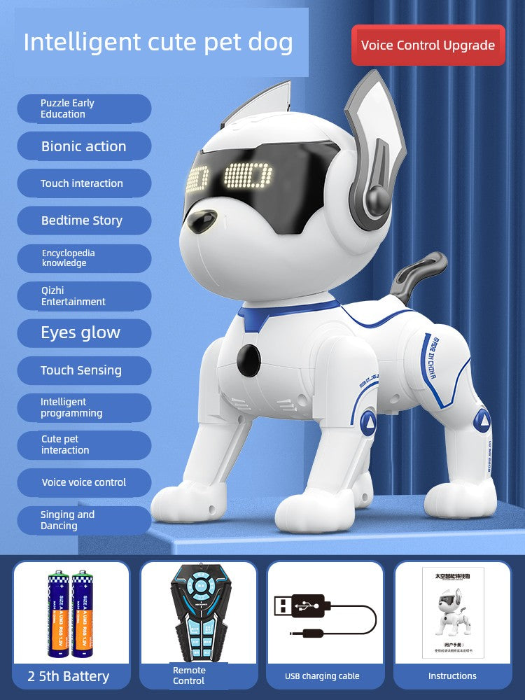 Boy's Remote Control Walking Pet Intelligence Robot Dog