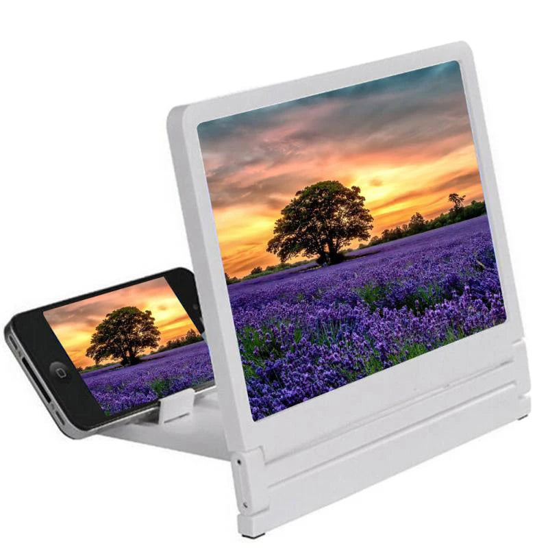 3D Screen Amplifier Mobile Phone Screen Video Magnifier Enlarge 2-3 Times High Definition Amplifier Foldable Smartphone Stand