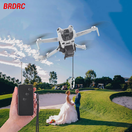 BRDRC Universal Airdrop System Payload Delivery Thrower Air Dropper Device For DJI Mavic 3/ Air 3/2s Drone Accessories