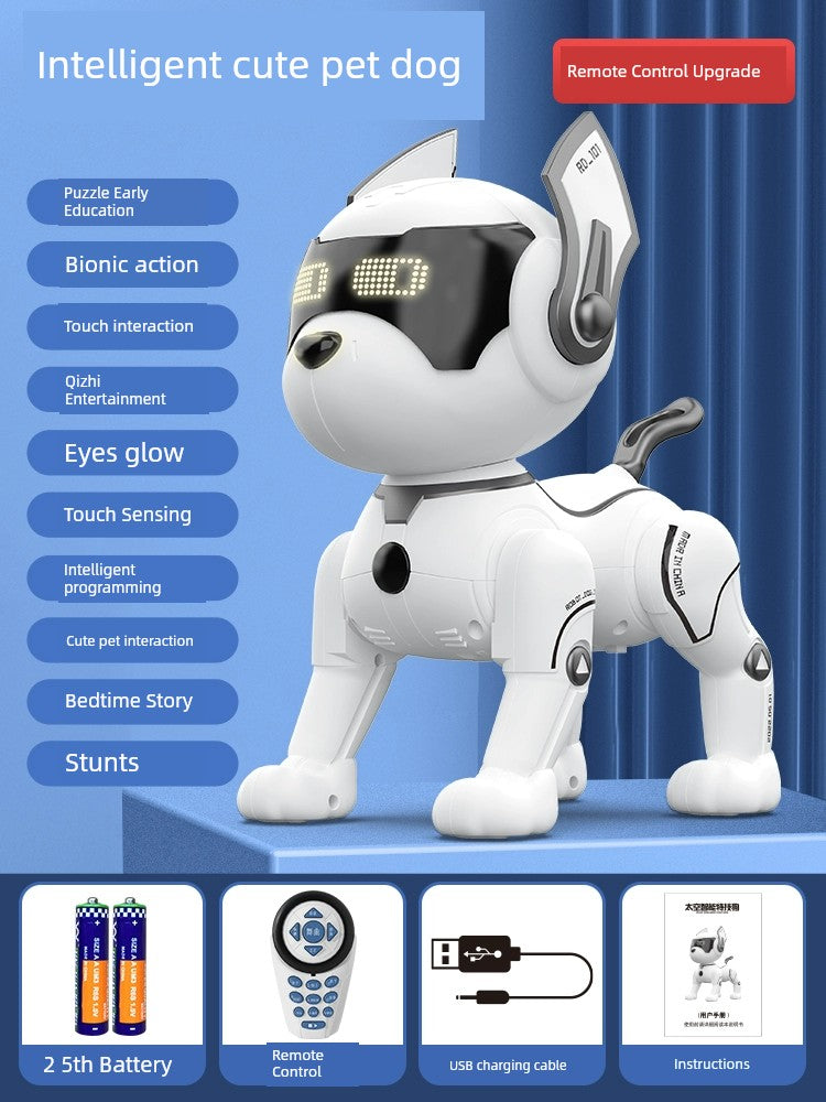 Boy's Remote Control Walking Pet Intelligence Robot Dog