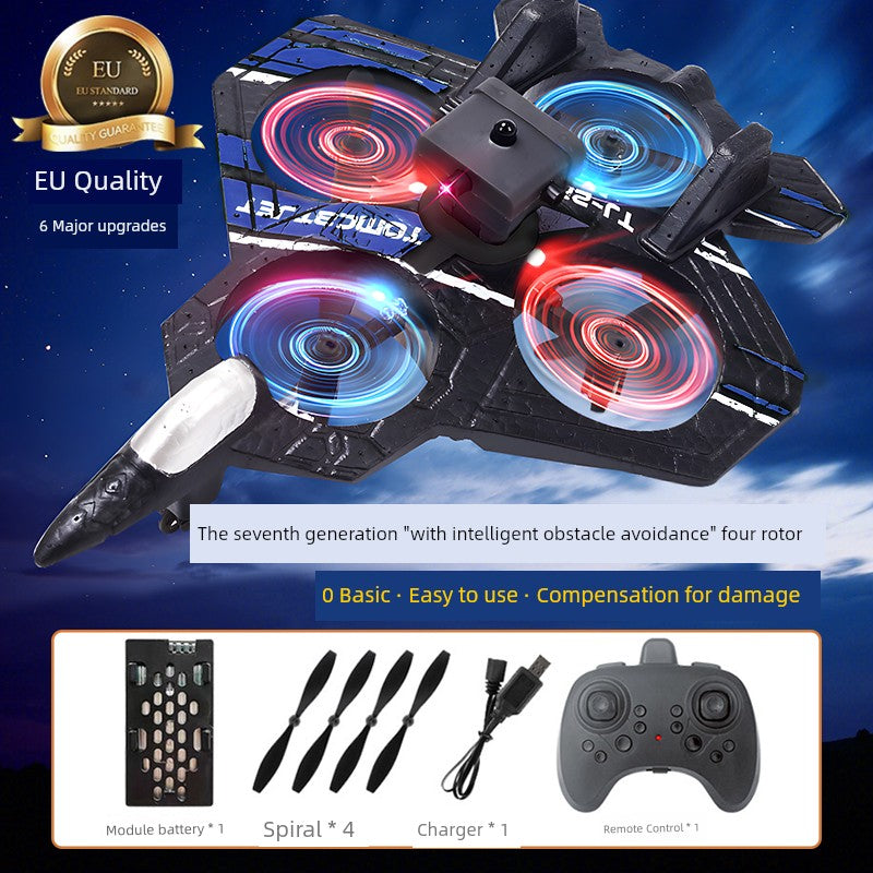 Kids Remote Control Aircraft Fighter Glider Foam Drone for Aerial Photography Elementary School Student Small Boy Toy Model Aircraft