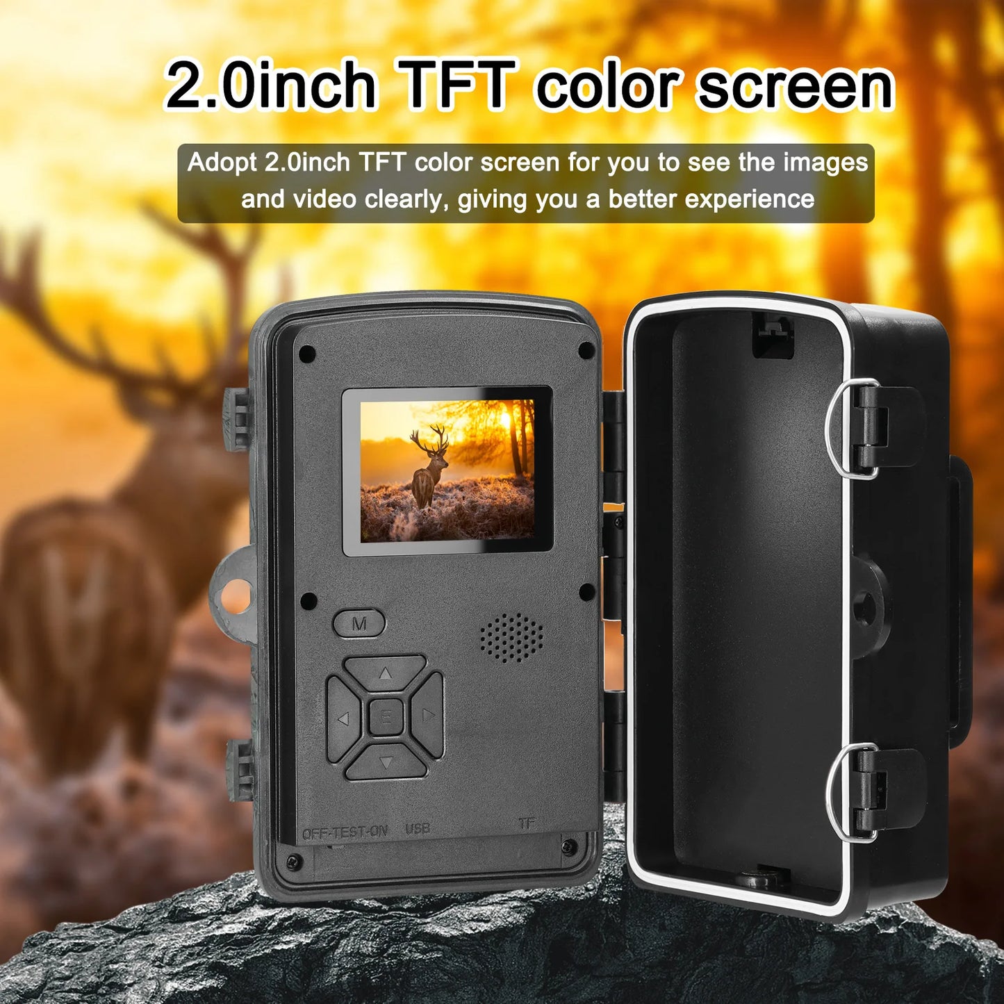 Hunting Trail Camera 16MP 1080P 940nm Infrared Night Vision Motion Activated Trigger Security Cam Outdoor Wildlife Photo Traps
