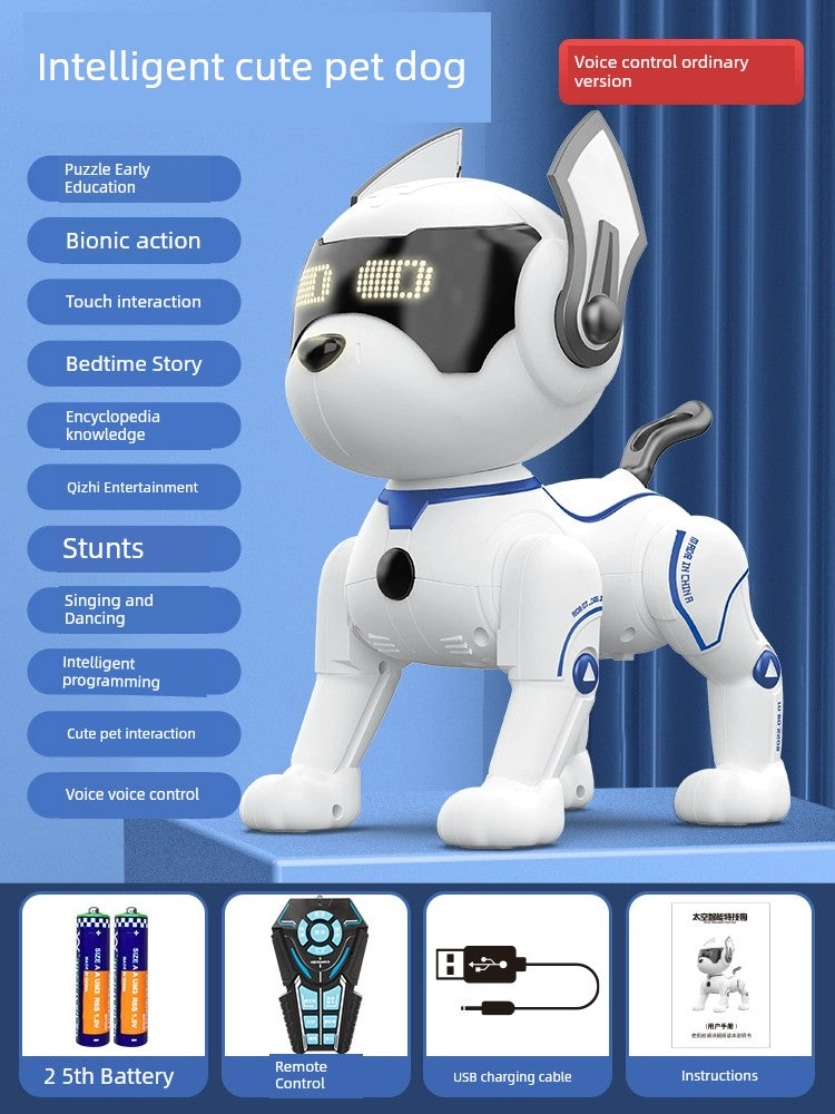 Boy's Remote Control Walking Pet Intelligence Robot Dog