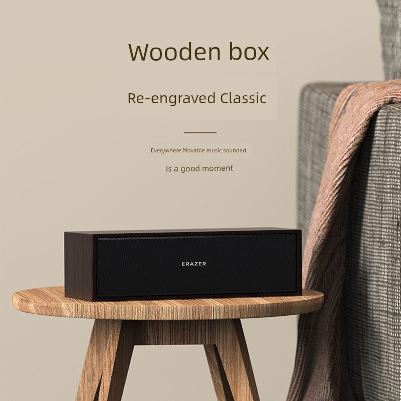 Lenovo Bluetooth Wooden Desktop Portable Speaker